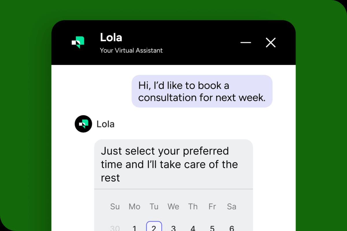 Appointment booking conversational Ai