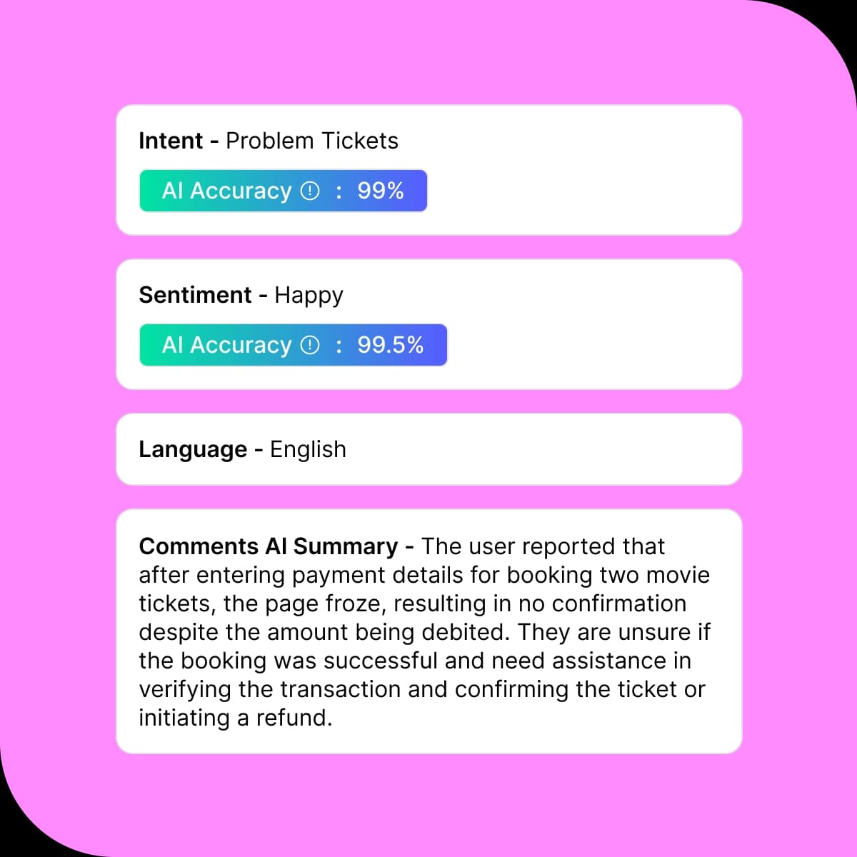 Customer service ticketing system